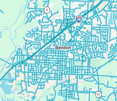 Map showing the forge location